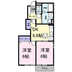 エスト ヴァンの物件間取画像